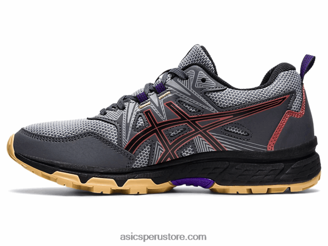 RPVB3938 gris portador/ladrillo rojo Asics gel-venture 8 de ancho