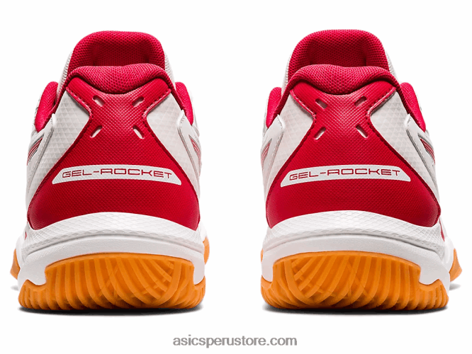 RPVB3945 blanco/rojo clásico Asics gel-cohete 10