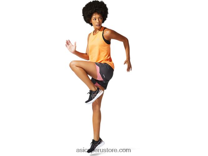 RPVB3948 durazno sol Asics carrera femenina sin mangas