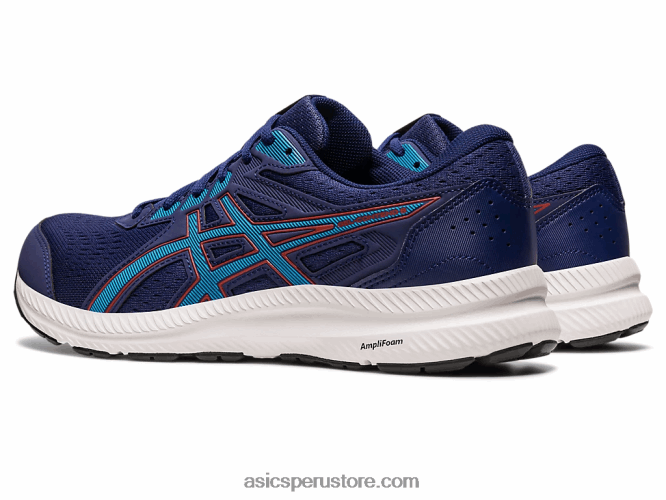 RPVB395 azul índigo/azul isla Asics gel-conten 8 extra ancho