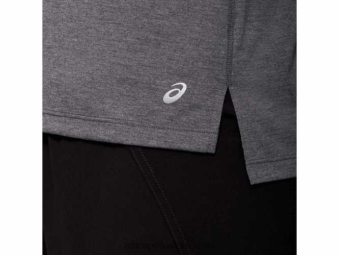 RPVB4035 brezo gris oscuro Asics camiseta dorai de manga corta para mujer