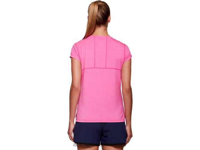RPVB4054 brezo rosa brillante Asics camiseta dorai de manga corta para mujer
