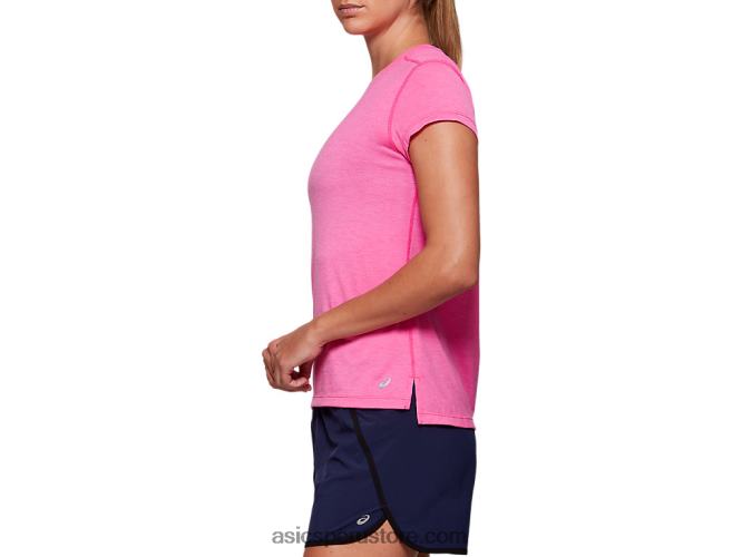 RPVB4054 brezo rosa brillante Asics camiseta dorai de manga corta para mujer