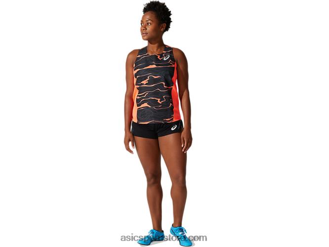 RPVB4062 flash de coral Asics camiseta de malla ligera para mujer