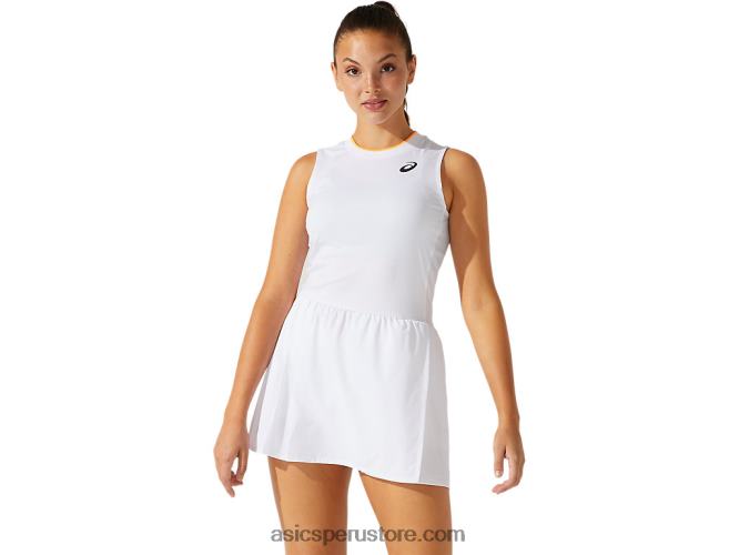 RPVB4067 blanco brillante/blanco brillante Asics vestido de partido de mujer