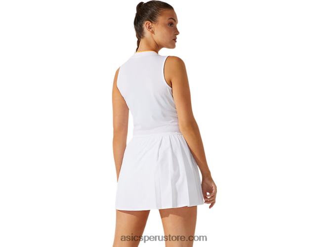 RPVB4067 blanco brillante/blanco brillante Asics vestido de partido de mujer