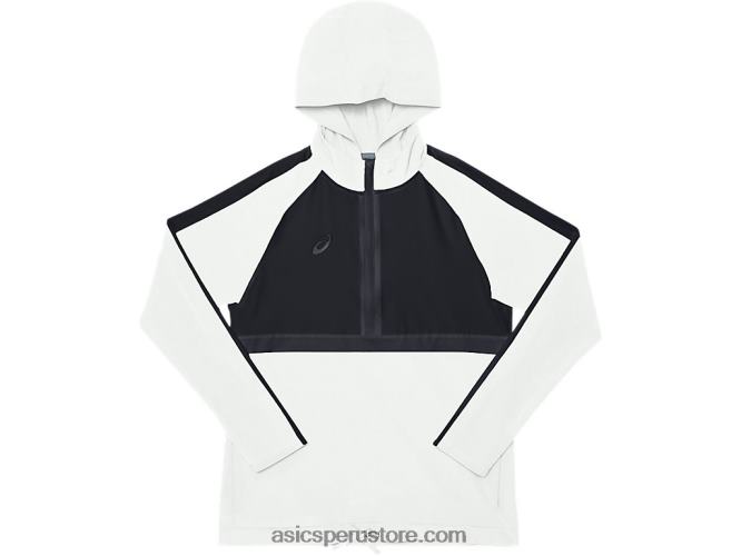 RPVB4087 equipo negro/equipo blanco Asics top de chándal de tejido elástico para mujer