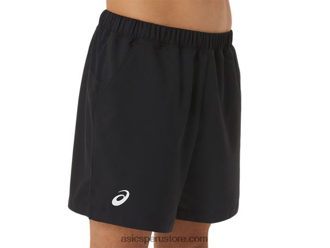 RPVB409 rendimiento negro Asics cancha de hombres 7in short