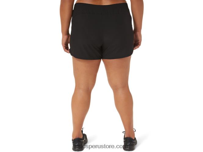 RPVB4099 rendimiento negro Asics pantalón corto de running de 4 pulgadas Lyte Speed ​​para mujer