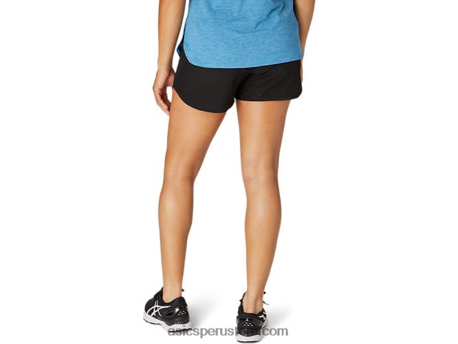 RPVB4099 rendimiento negro Asics pantalón corto de running de 4 pulgadas Lyte Speed ​​para mujer