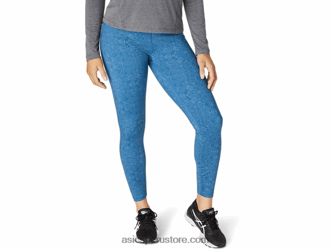 RPVB4103 impresión hexagonal grabada de gran tiburón Asics medias de mujer 7/8