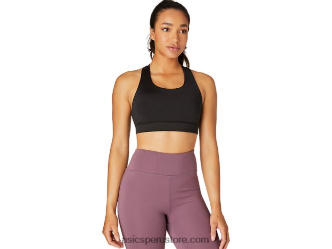 RPVB4106 rendimiento negro Asics sostén pr lyte mujer