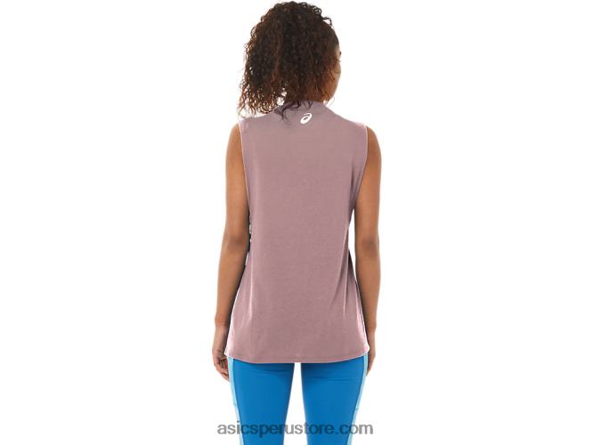 RPVB4109 jengibre durazno brezo Asics mente sana de las mujeres tanque de cuerpo sano