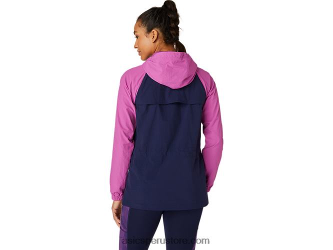 RPVB4114 uva/peacoat digital Asics chaqueta anorak de mujer