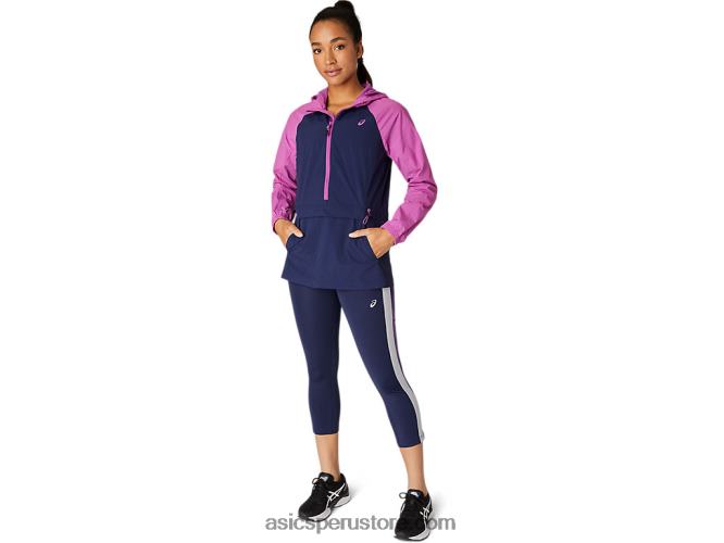 RPVB4114 uva/peacoat digital Asics chaqueta anorak de mujer