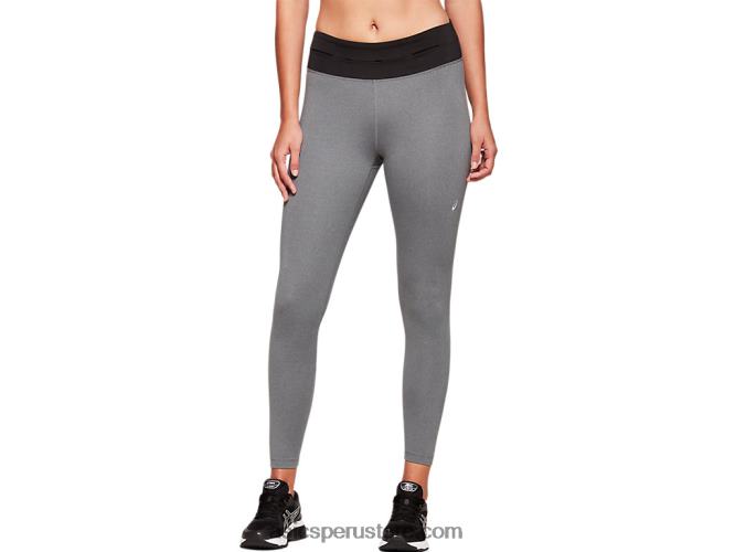 RPVB4139 jaspeado gris oscuro/negro Asics leotardo fietro mujer