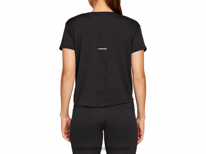 RPVB4142 rendimiento negro Asics camiseta corta de manga corta para mujer