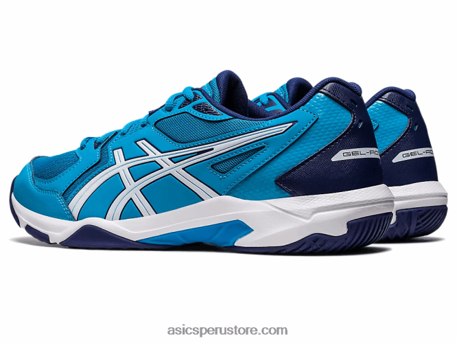 RPVB415 isla azul/blanco Asics gel-cohete 10 de ancho