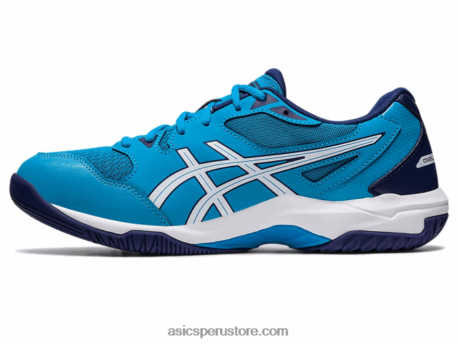 RPVB415 isla azul/blanco Asics gel-cohete 10 de ancho