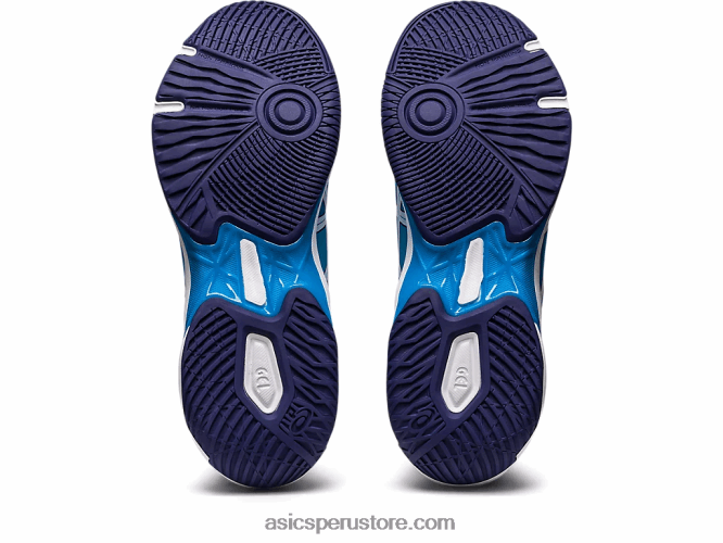 RPVB415 isla azul/blanco Asics gel-cohete 10 de ancho