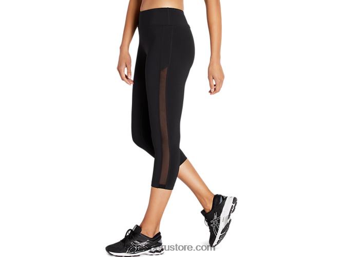 RPVB4160 rendimiento negro Asics capri de malla kate para mujer