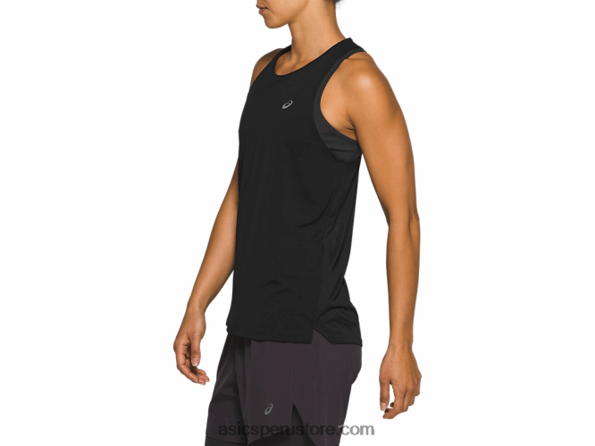 RPVB4184 rendimiento negro Asics carrera femenina sin mangas