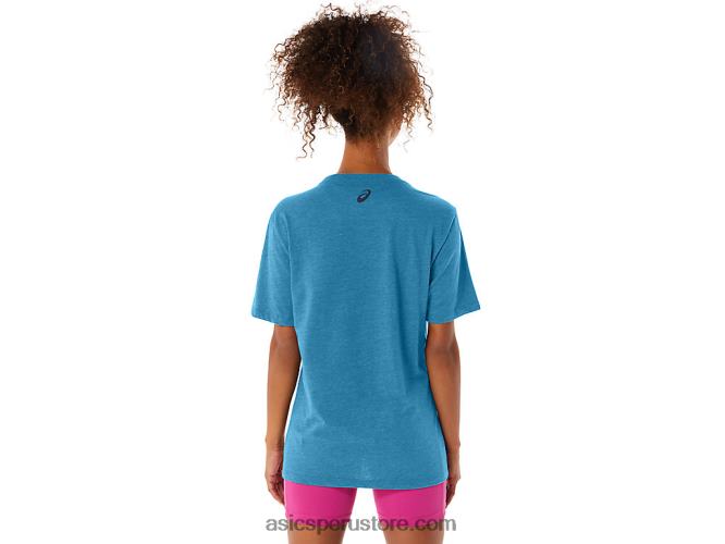 RPVB42 isla azul brezo Asics 1977 mtn camiseta