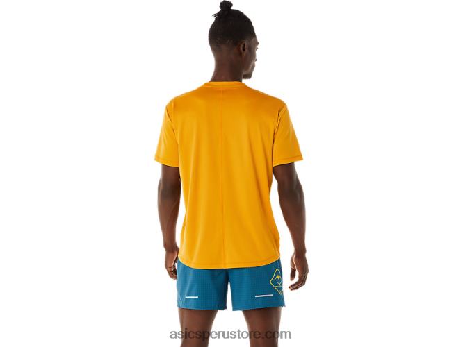 RPVB420 tormenta de arena Asics camiseta de manga corta con logo fujitrail para hombre