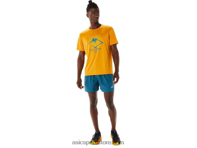 RPVB420 tormenta de arena Asics camiseta de manga corta con logo fujitrail para hombre
