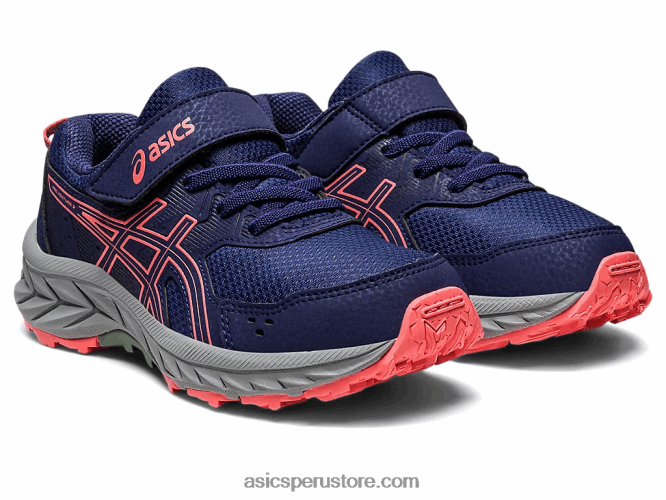 RPVB4218 azul índigo/papaya Asics gel-venture 9 preescolar