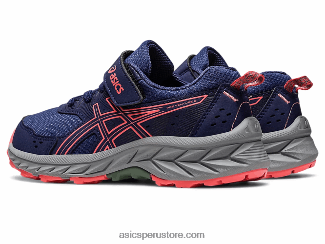 RPVB4218 azul índigo/papaya Asics gel-venture 9 preescolar