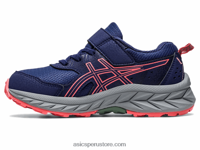 RPVB4218 azul índigo/papaya Asics gel-venture 9 preescolar