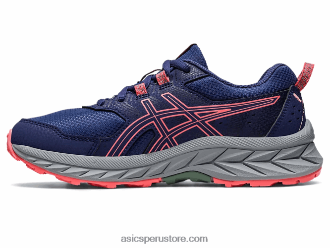 RPVB4220 azul índigo/papaya Asics escuela gel-venture 9 grado