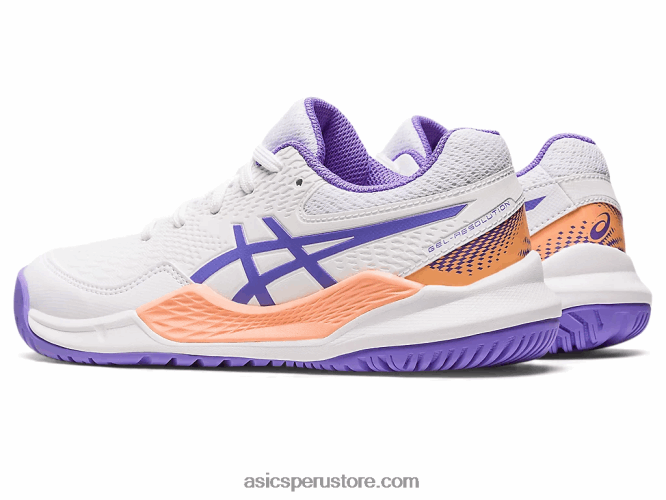 RPVB4222 blanco/amatista Asics gel-resolución 9 grado escuela