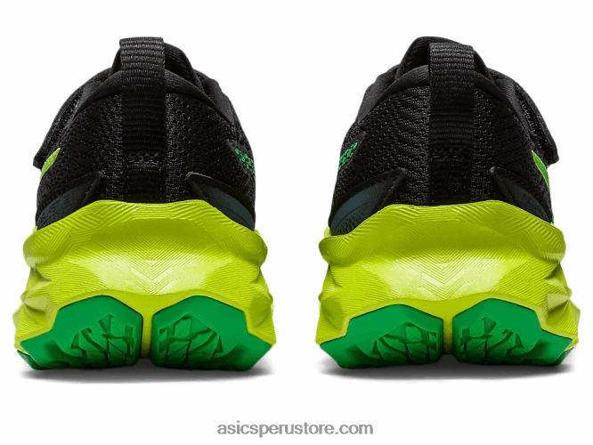 RPVB4224 ralladura de lima/negra Asics preescolar novablast 2