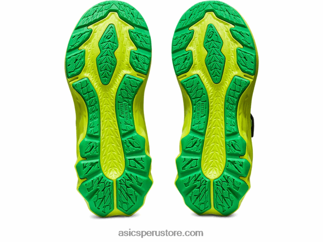 RPVB4224 ralladura de lima/negra Asics preescolar novablast 2