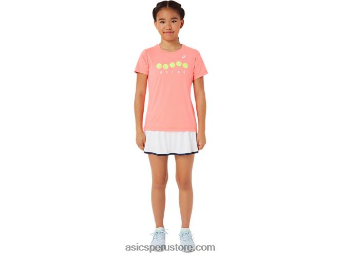 RPVB4237 guayaba Asics camiseta gráfica de tenis para niños
