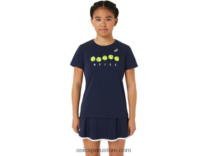 RPVB4240 medianoche Asics camiseta gráfica de tenis para niños