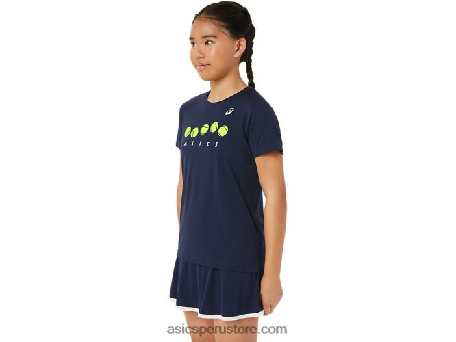 RPVB4240 medianoche Asics camiseta gráfica de tenis para niños
