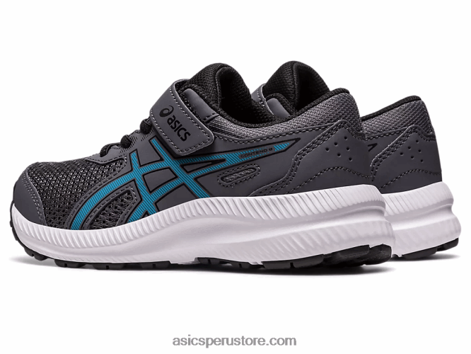 RPVB4241 gris portador/azul isla Asics contend 8 preescolar