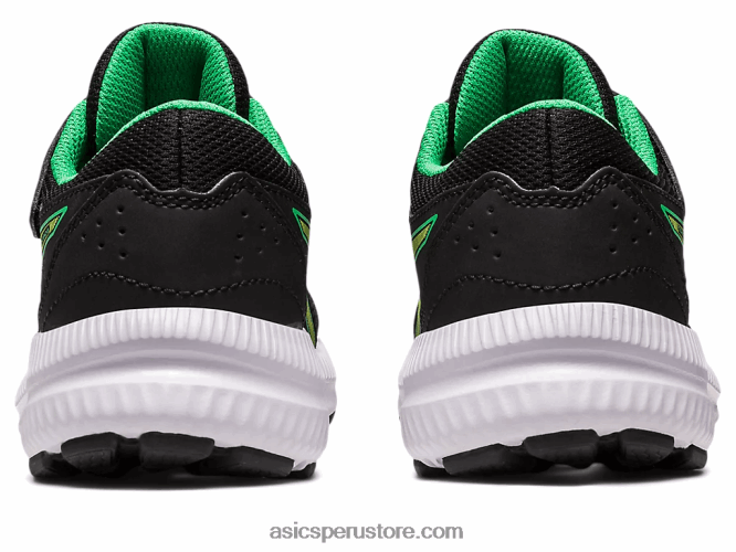 RPVB4243 ralladura de lima/negra Asics contend 8 preescolar