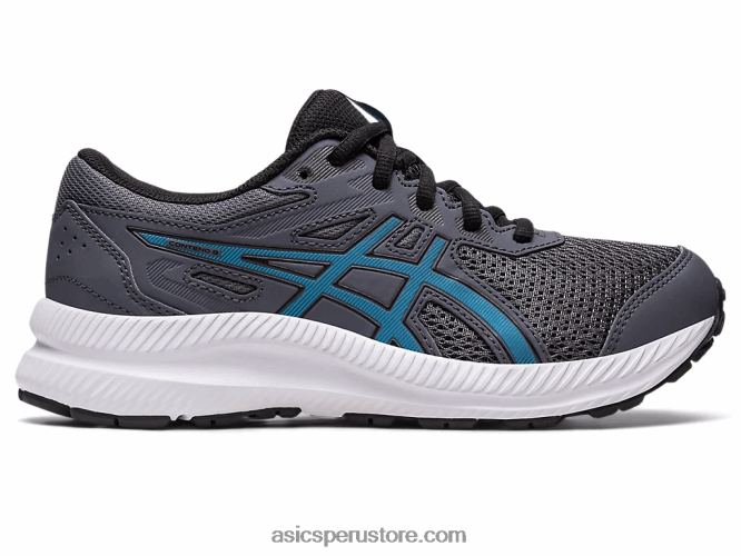 RPVB4245 gris portador/azul isla Asics competir 8 grado de la escuela