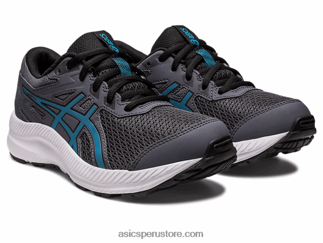 RPVB4245 gris portador/azul isla Asics competir 8 grado de la escuela