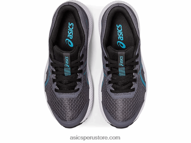 RPVB4245 gris portador/azul isla Asics competir 8 grado de la escuela