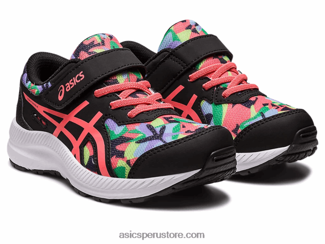 RPVB4249 negro/papaya Asics contend 8 preescolar