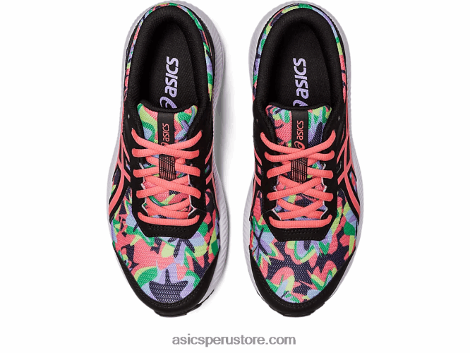 RPVB4250 negro/papaya Asics competir 8 grado de la escuela