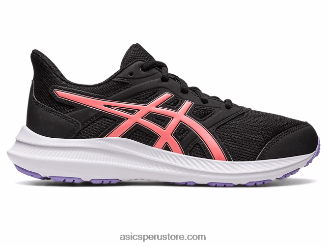 RPVB4251 negro/papaya Asics sacudida 4 escuela primaria