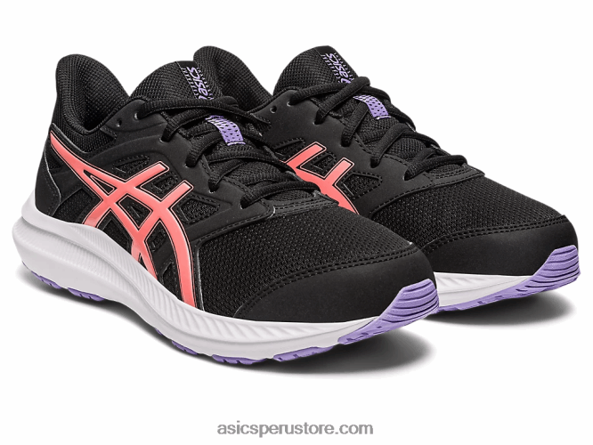 RPVB4251 negro/papaya Asics sacudida 4 escuela primaria