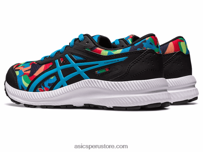 RPVB4256 negro/azul isla Asics competir 8 grado de la escuela