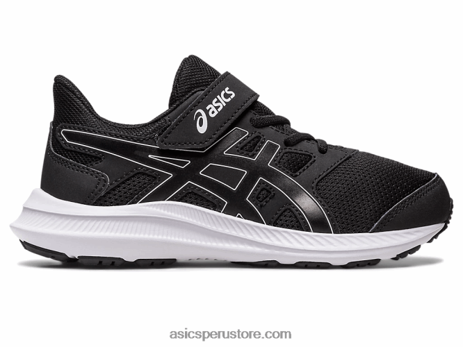 RPVB4262 blanco negro Asics sacudida 4 preescolar